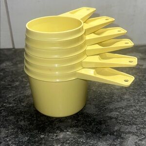 Vintage Tupperware Set of Measuring Cups. Never go out of style.